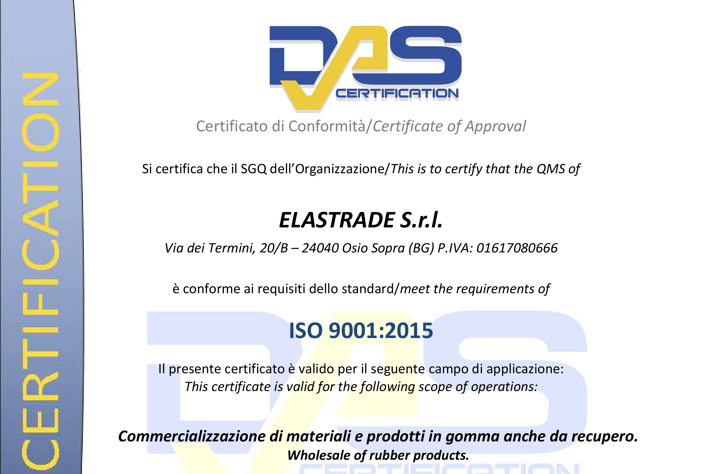 Das Certification 9001:2015